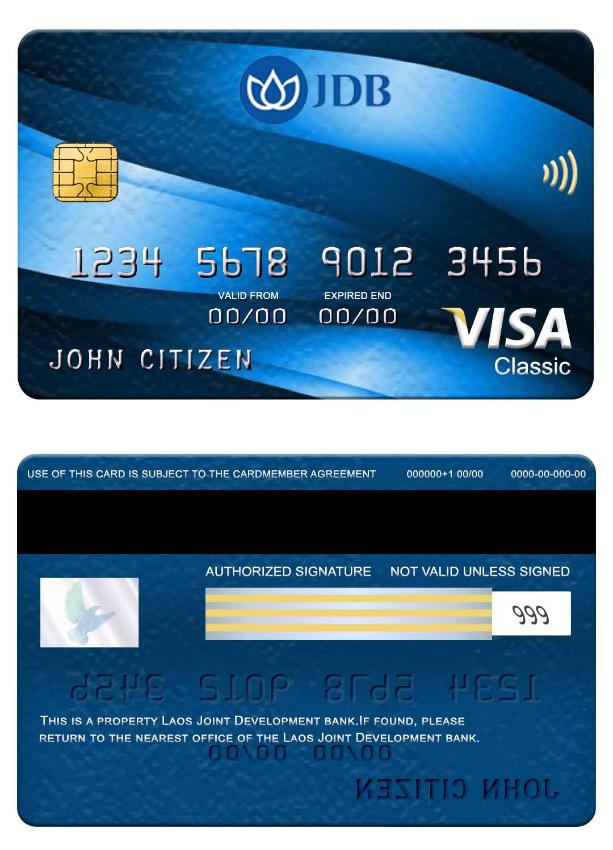 Laos Joint Development Bank visa classic card